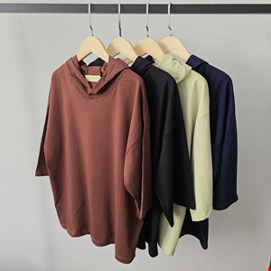 تیشرت باکسی کلاه دار