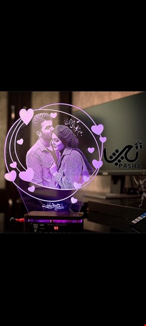 آباژور چهره 16 رنگ چراغ با 4 تم رقص نور و اسپیکر دار (بالبینگ)طرح کد m-19جدید
