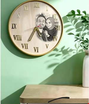 ساعت دیواری حکاکی چهره،ساعت دیواری تبلیغاتی