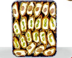 سوهان گزی با مغز آجیل درجه1 وزن 650 گرم ( ارسال رایگان)